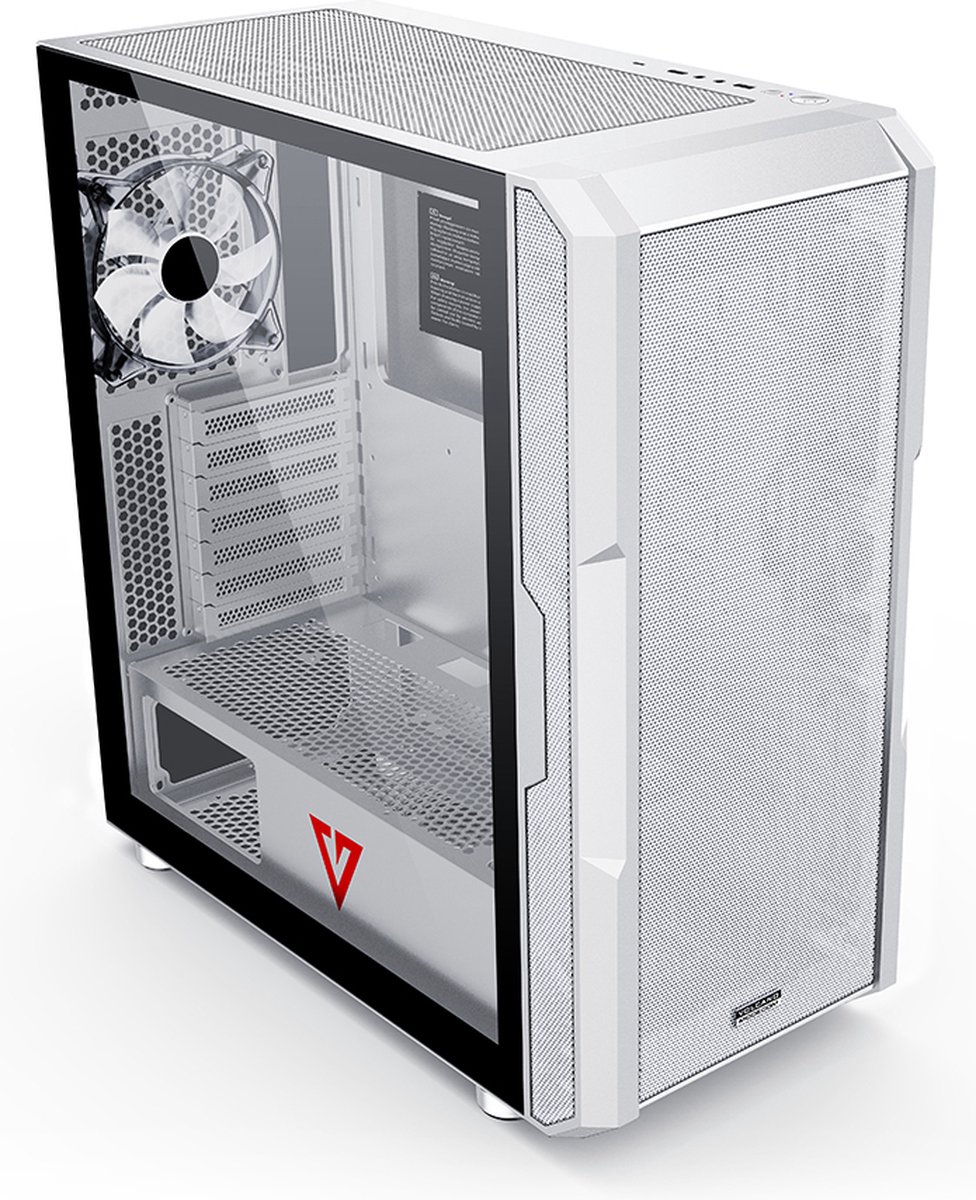 Modecom Amirani Argb Midi Tower Wit behuizing - afbeelding 2