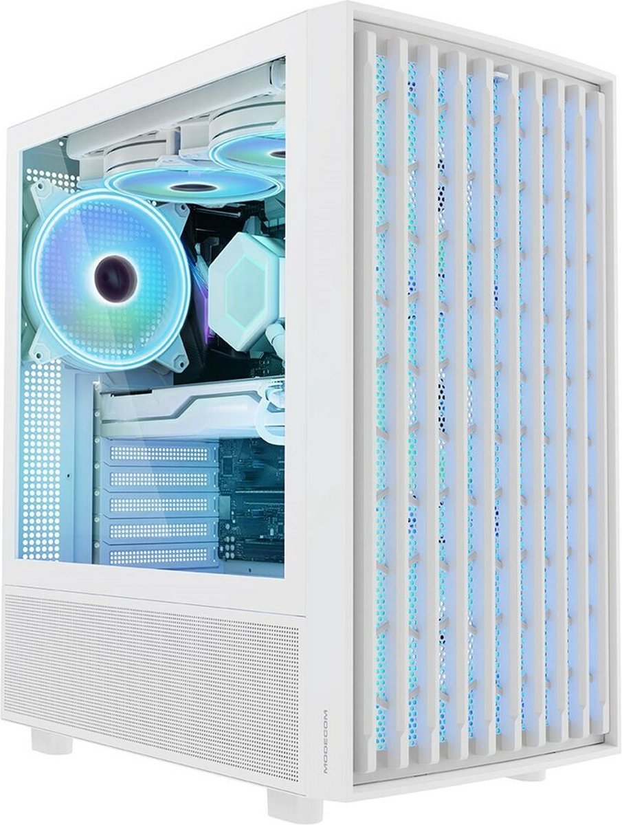 Modecom Modecom Breeze - Midi-Tower Behuizing - Argb - Usb Type C - Wit