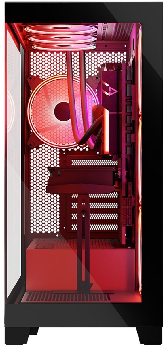 Volcano Space Apex ARGB Midi Tower Zwart - afbeelding 10