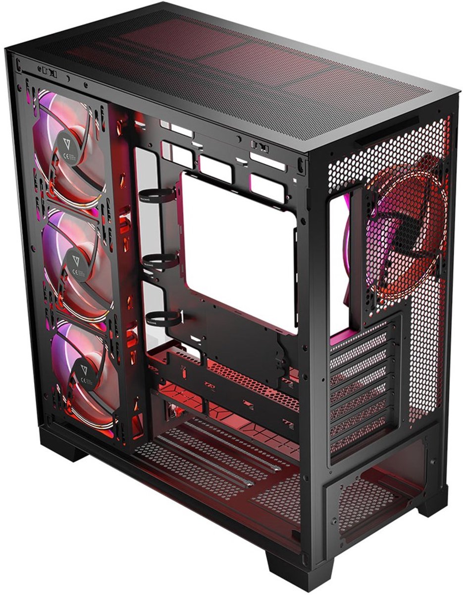 Volcano Space Apex ARGB Midi Tower Zwart - afbeelding 2