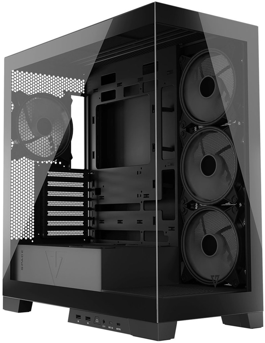 Volcano Space Apex ARGB Midi Tower Zwart - afbeelding 5