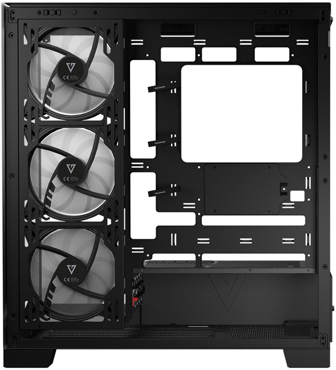 Volcano Space Apex ARGB Midi Tower Zwart - afbeelding 6