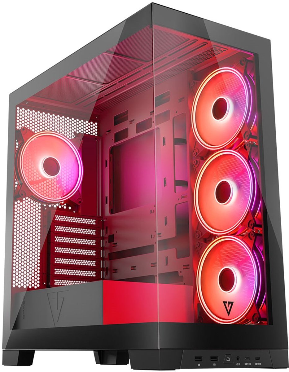 Volcano Space Apex ARGB Midi Tower Zwart - afbeelding 7