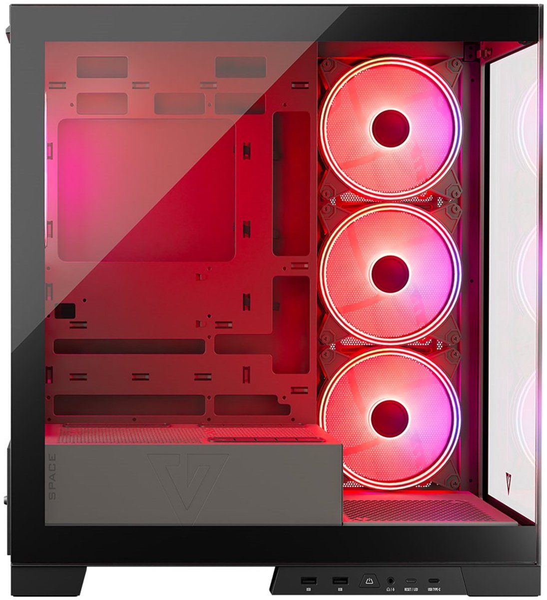 Volcano Space Apex ARGB Midi Tower Zwart - afbeelding 8