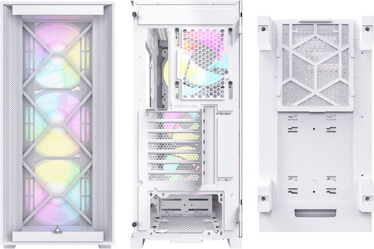 Montech Air 1000 Premium Midi Tower Wit behuizing - afbeelding 4