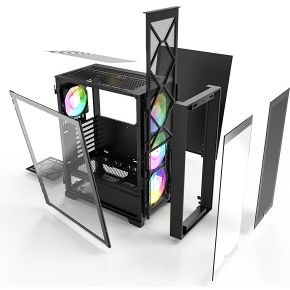 Montech Air 1000 Premium Midi Tower Zwart behuizing - afbeelding 8