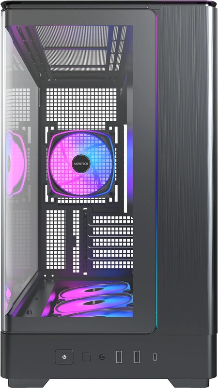Montech king 15 pro midi tower behuizi 1304622 2 orig - Montech KING 15 PRO ARGB Micro-ATX Toren Behuizing Zwart