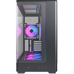 KING 15 PRO ARGB Micro-ATX Toren Behuizing Zwart - afbeelding 2