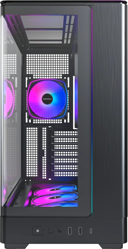 Montech king 45 pro midi tower behuizi 1304350 2 orig - Montech KING 45 PRO ARGB Tempered Glass Mid-Tower ATX Case Black