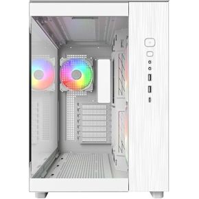 KING 65 PRO Midi-Tower Tempered Glass ARGB (White) - afbeelding 2