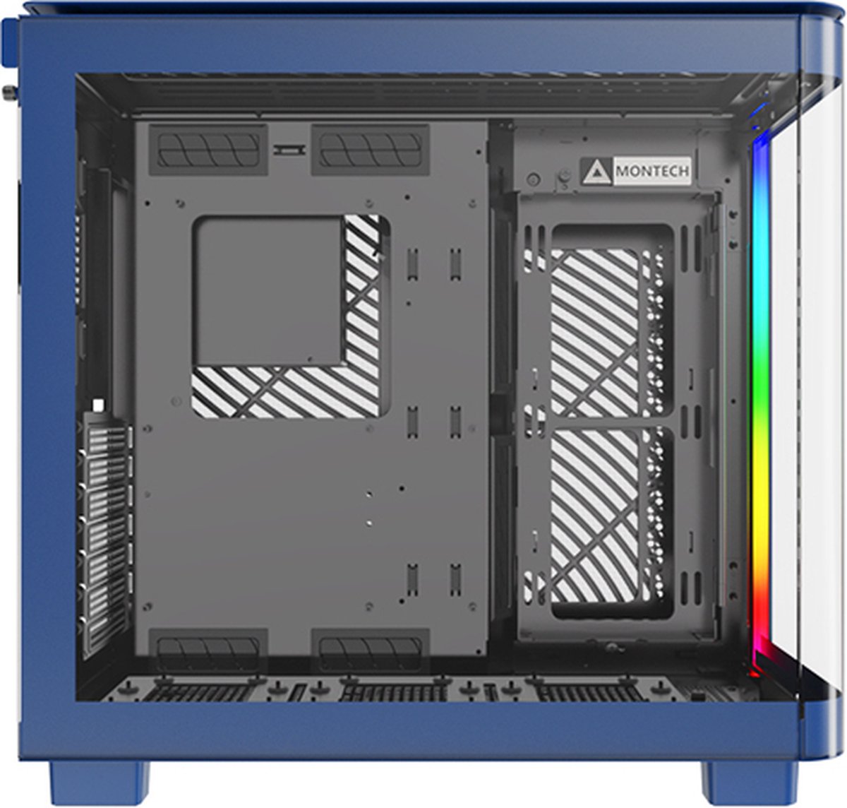 Montech King 95 Blauw - Midtowermodel - Atx - 8 X 2.5", 5 X 3.5" - Blauw behuizing - afbeelding 4