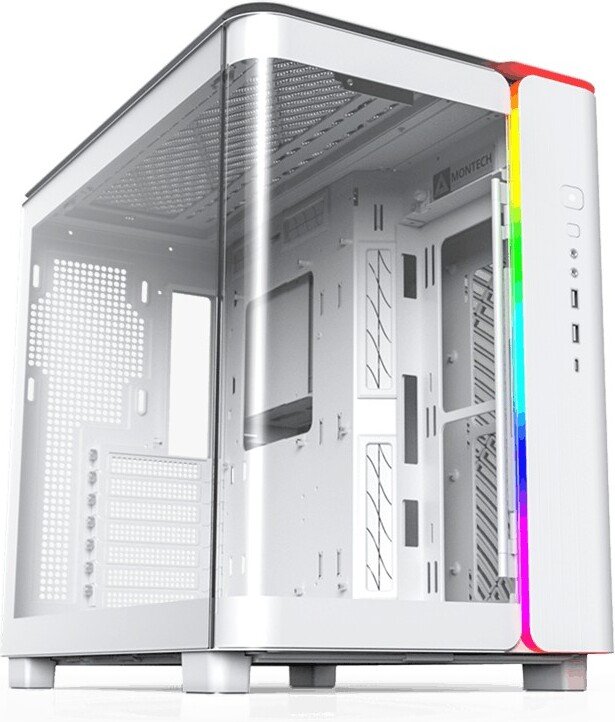 Montech king 95 midi tower tempered gl - Montech KING 95 Midi-Tower Tempered Glass ARGB Behuizing (White)