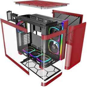 King 95 Pro Midi Tower Behuizing (Vibrant Red) - afbeelding 8