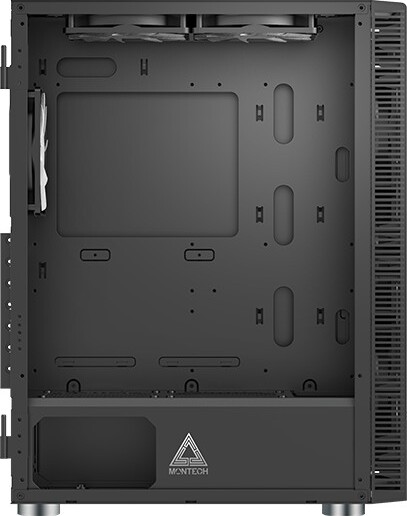 Montech x3 glass midi tower behuizing 2 orig - Montech X3 Glass Midi-Tower RGB Tempered Glass Behuizing (Black)