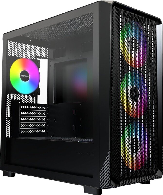 Montech x5m midi tower behuizing 377009 - Montech X5M Behuizing (Black)
