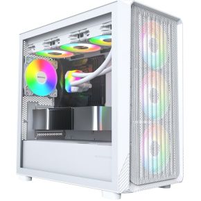 X5M White Micro-ATX Gaming PC Case - afbeelding 7