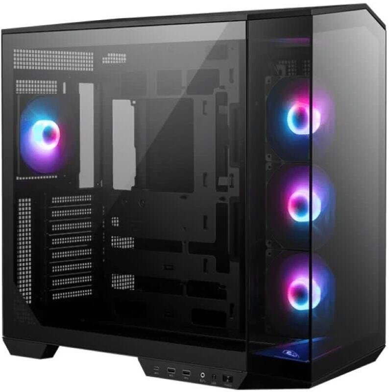 Msi atx midi pc behuizing voor com - MSI MAG PANO 100R PZ Midi Tower Behuizing (Black)