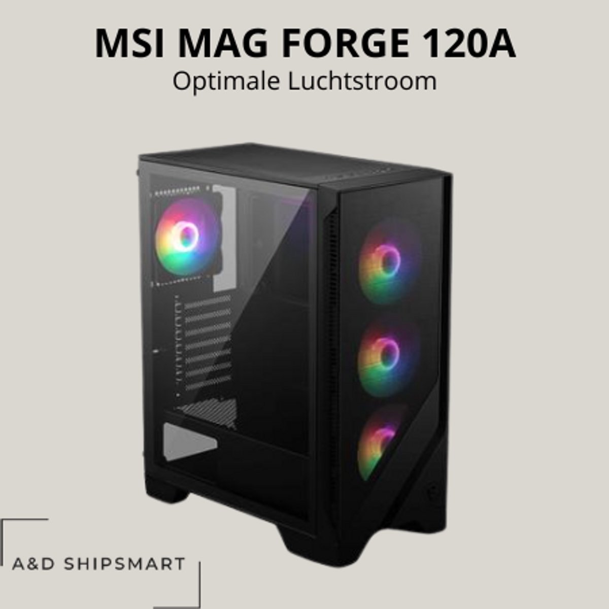 Msi Mag Forge 120A Behuizing - Pc - Gaming Pc - Kast - Computer