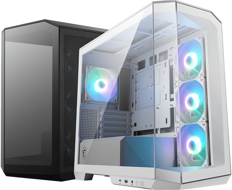 Msi mag pano m100r pz midi tower 4 orig - MSI MAG PANO M100R PZ Behuizing (White)