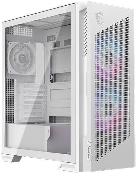 Msi Msi Midi Computerbehuizing Voor E Atx Moederbord, Airflow Met Venster, Wit, Exclusief Voeding.