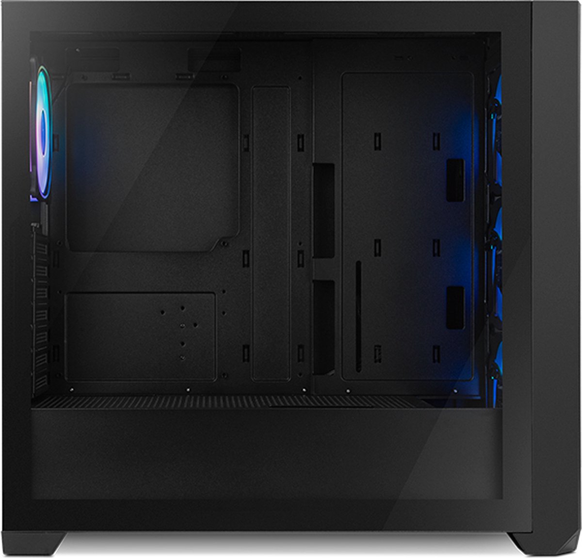 Nox Hummer Plasma Midi Tower Zwart behuizing - afbeelding 3