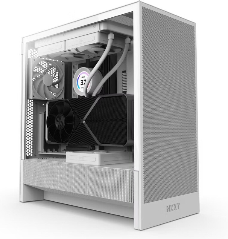 Nzxt h5 flow v2 midi tower behuizin 417 2 orig - NZXT H5 Flow (2024) Behuizing (White)