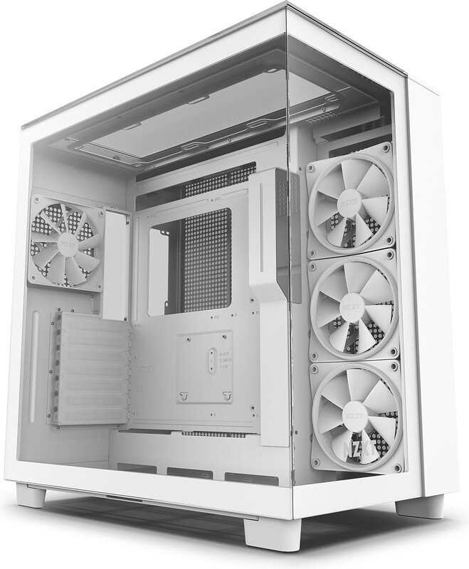 Nzxt h9 elite midi tower behuizing - NZXT H9 Elite - Behuizing (White)