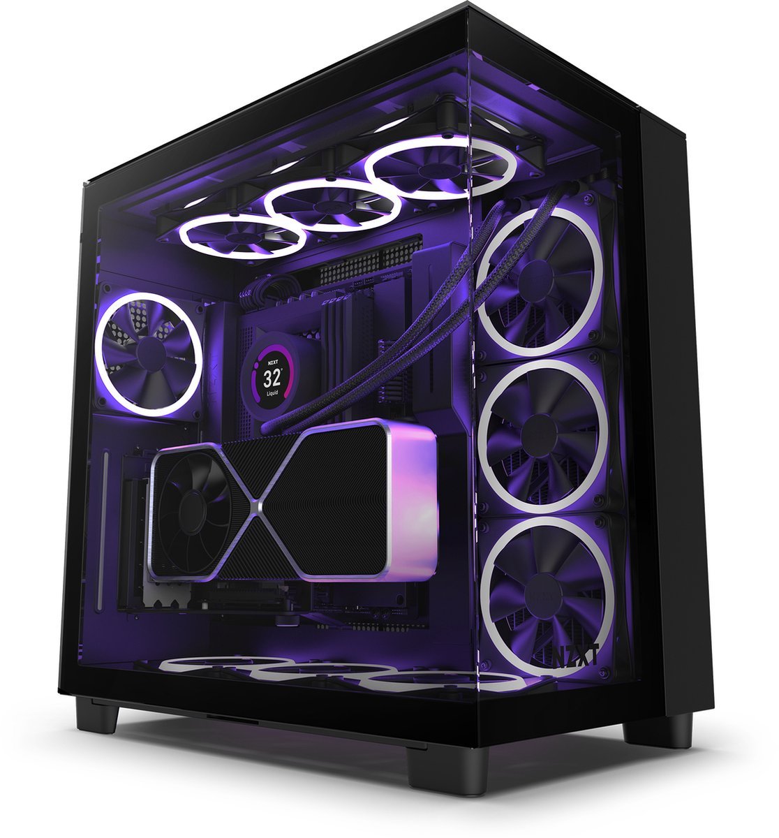 Nzxt H9 Elite - Zwart behuizing - afbeelding 2