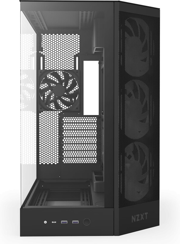 Nzxt h9 flow 2025 pc behuizing mid 2 orig - NZXT H9 Flow RGB Black 2025 Behuizing