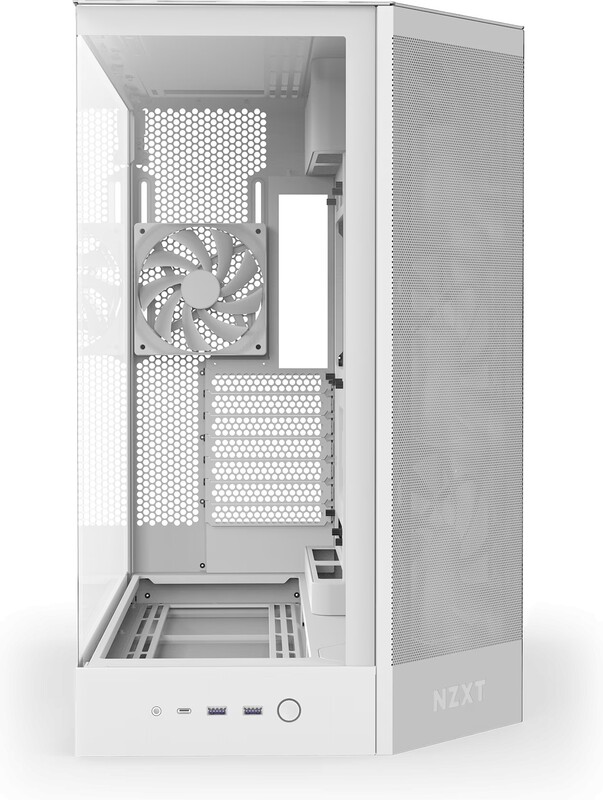 Nzxt h9 flow midi tower behuizing 337 2 orig - NZXT H9 Flow Behuizing (White)