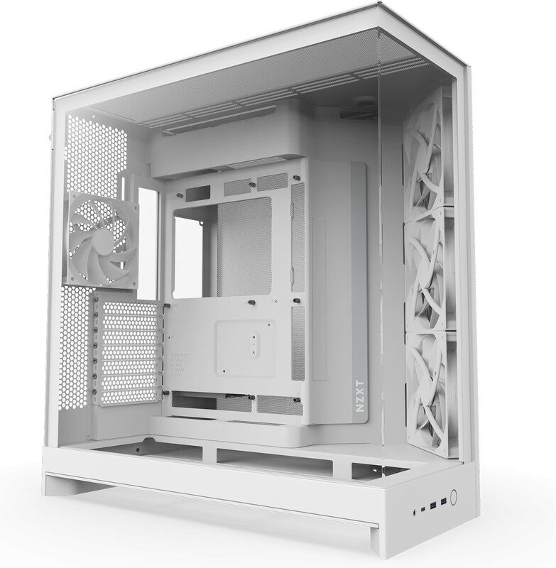 Nzxt h9 flow midi tower behuizing 337 - NZXT H9 Flow Behuizing (White)