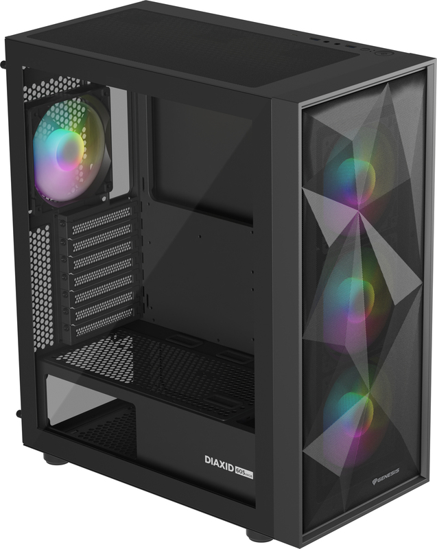 Pc kast genesis npc 2172 diaxid 605 mi 2 orig - Genesis Diaxid 605 ARGB Midi Tower Behuizing (Black)