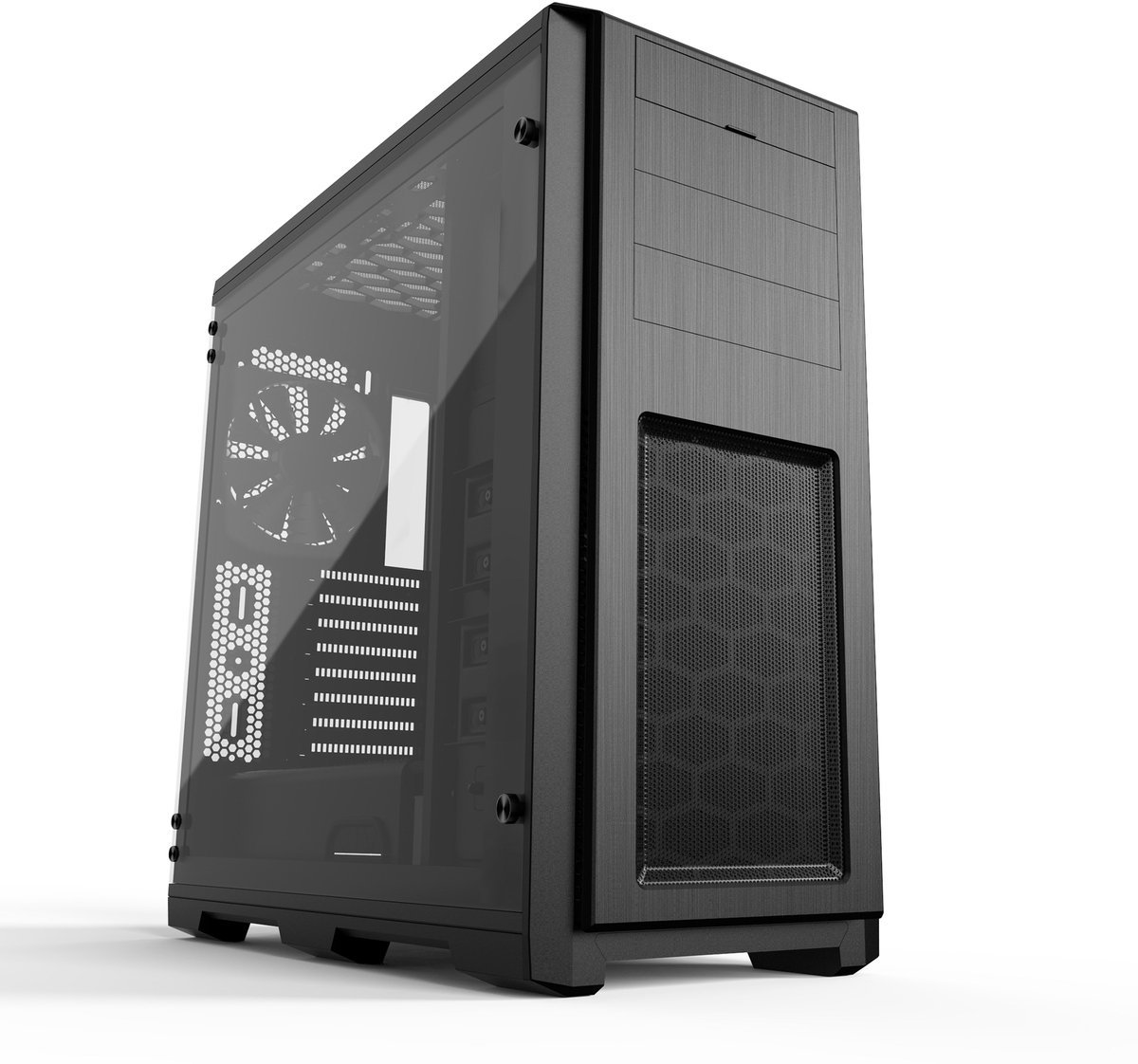 Phanteks (Ph-Es614Ptg_Bk) Enthoo Pro Eatx, Pg, Chassis, Tempered Glass, Intergrated Rgb Lighting, Zwart