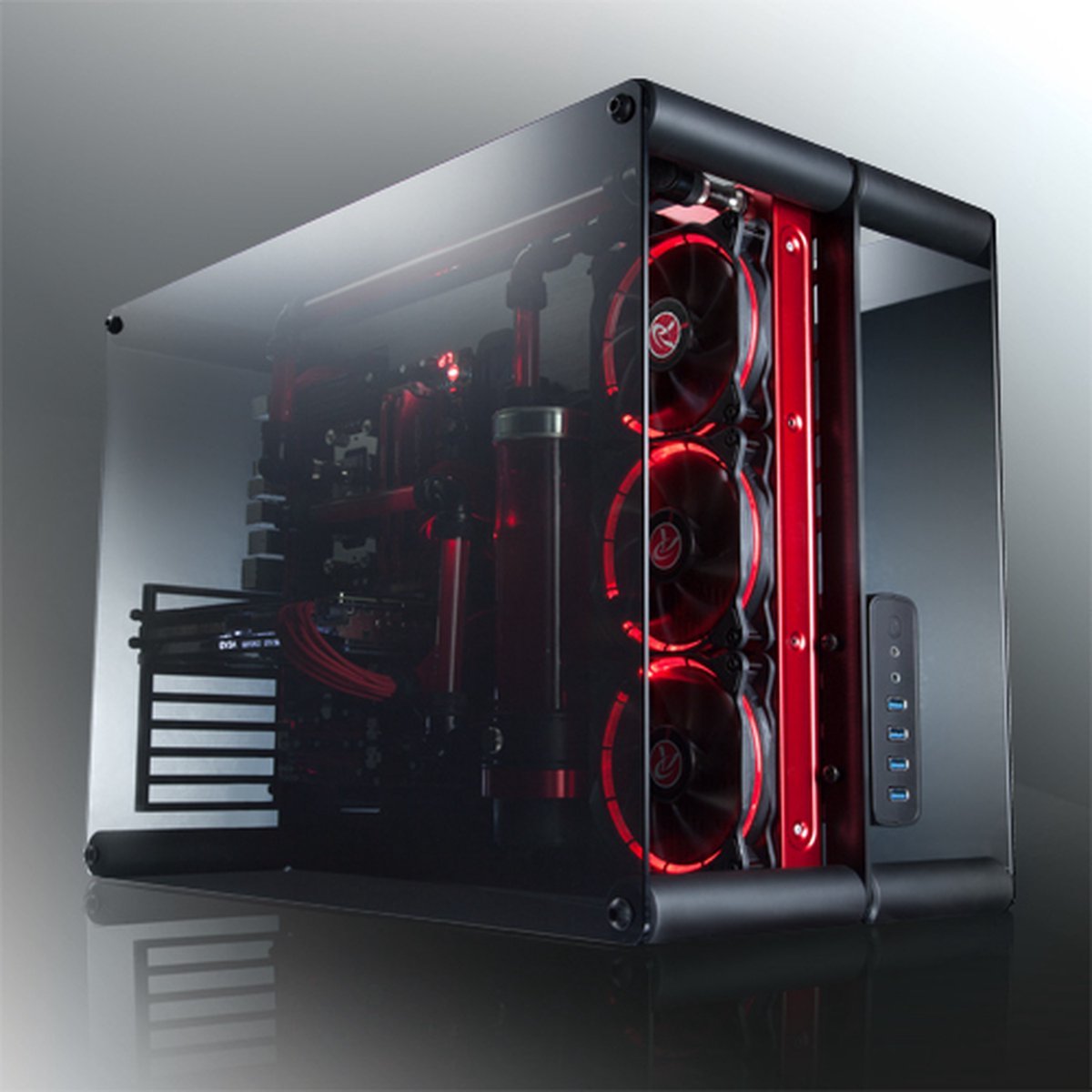 RAIJINTEK Raijintek Paean Desktop Zwart, Transparant