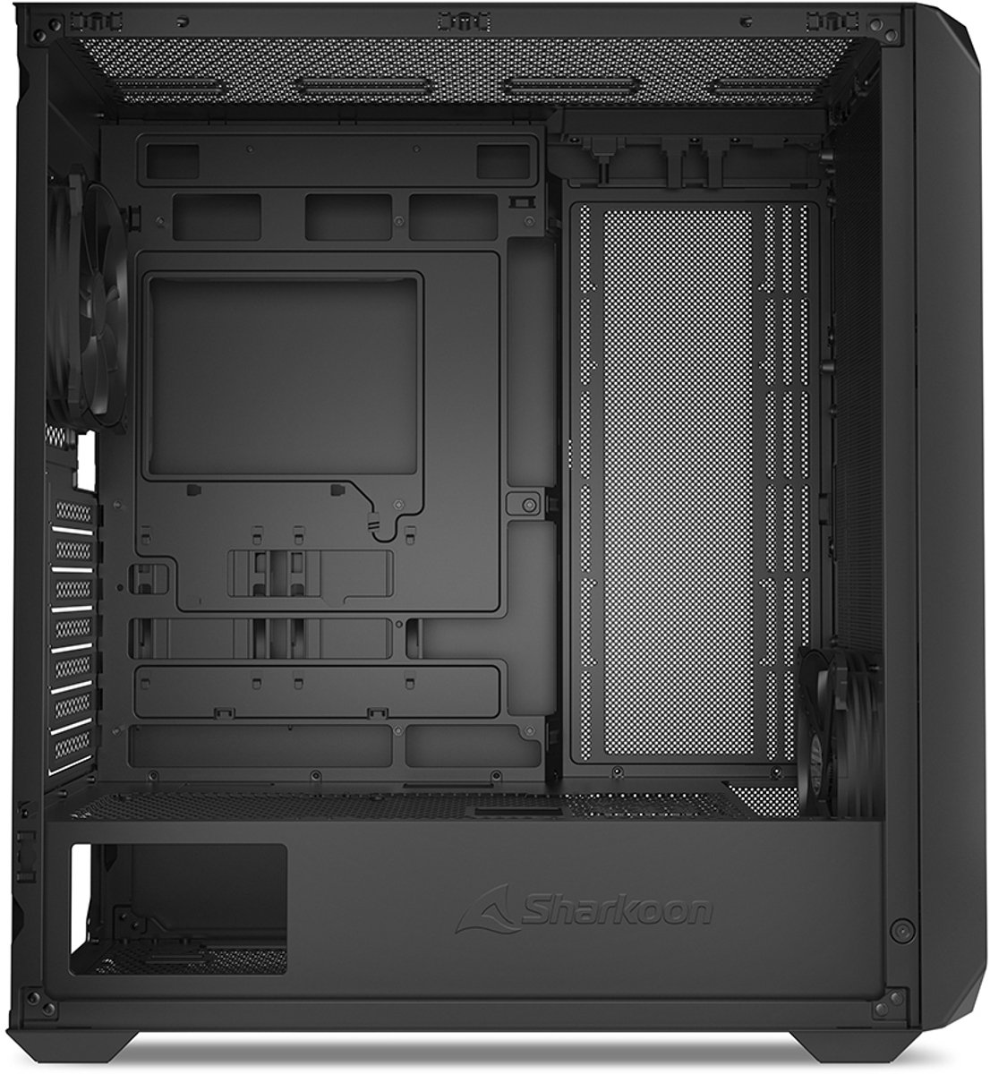 Sharkoon Ak2 Midi Tower Zwart behuizing - afbeelding 5