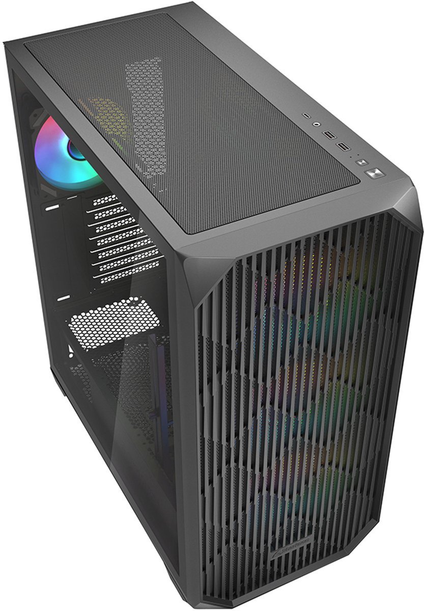 Sharkoon Ak3 Rgb Midi Tower Zwart behuizing - afbeelding 4