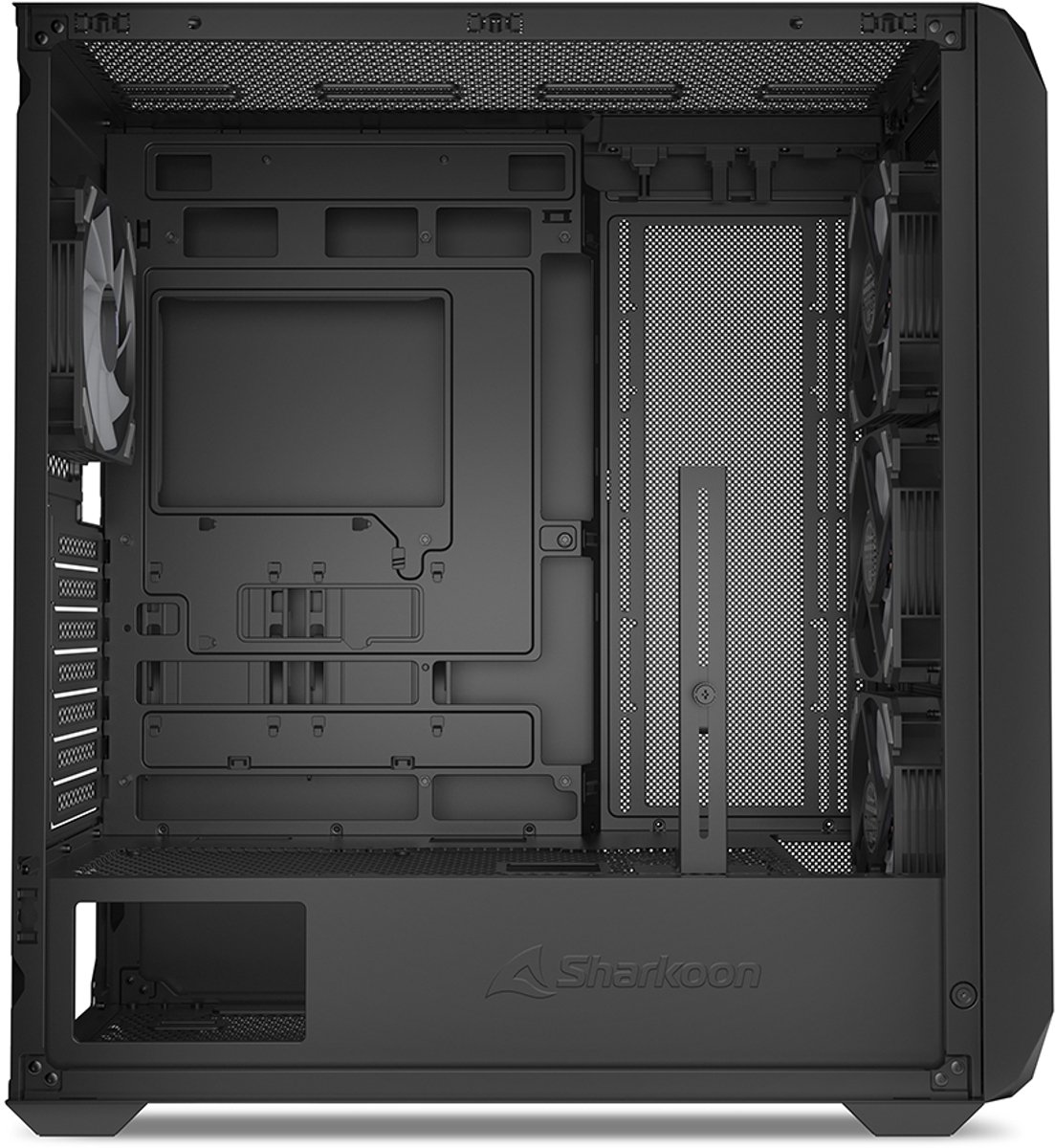Sharkoon Ak3 Rgb Midi Tower Zwart behuizing - afbeelding 5