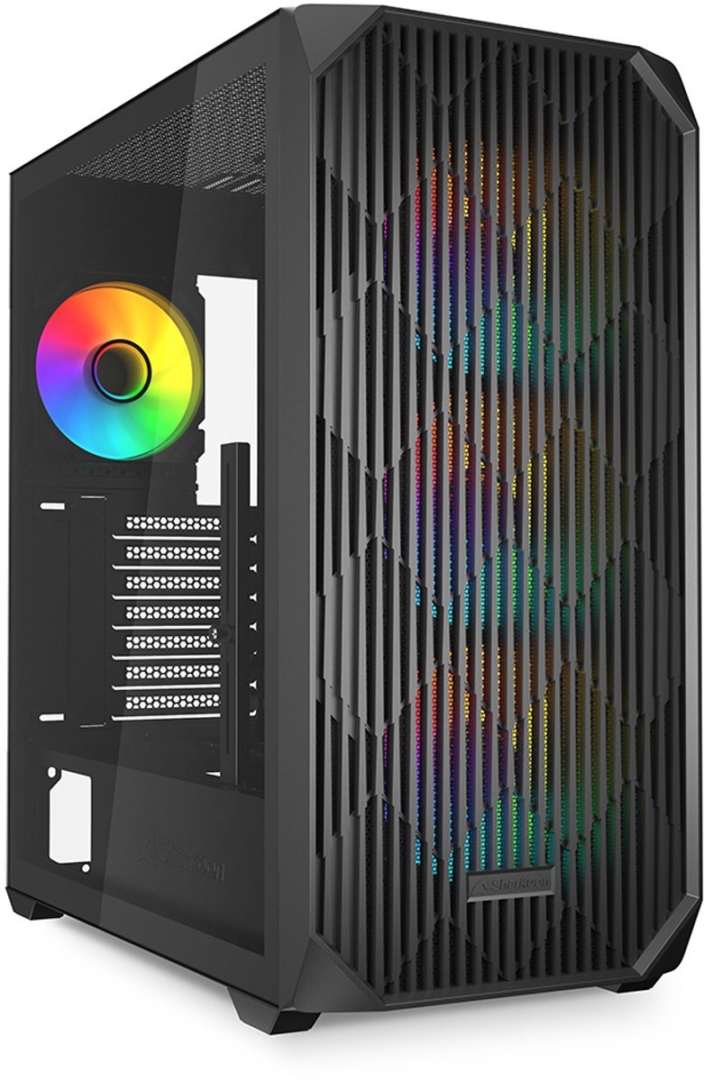 Sharkoon Ak3 Rgb Midi Tower Zwart behuizing