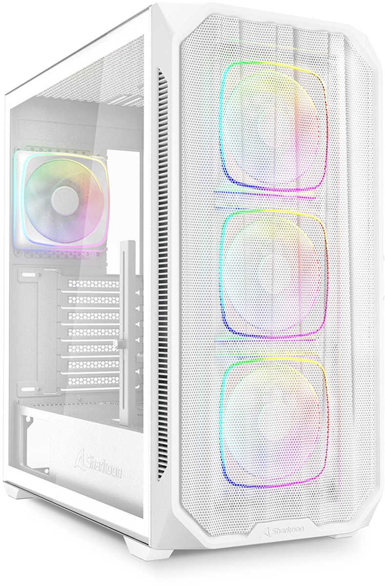 Sharkoon Ak5M Rgb Midi Tower Wit behuizing