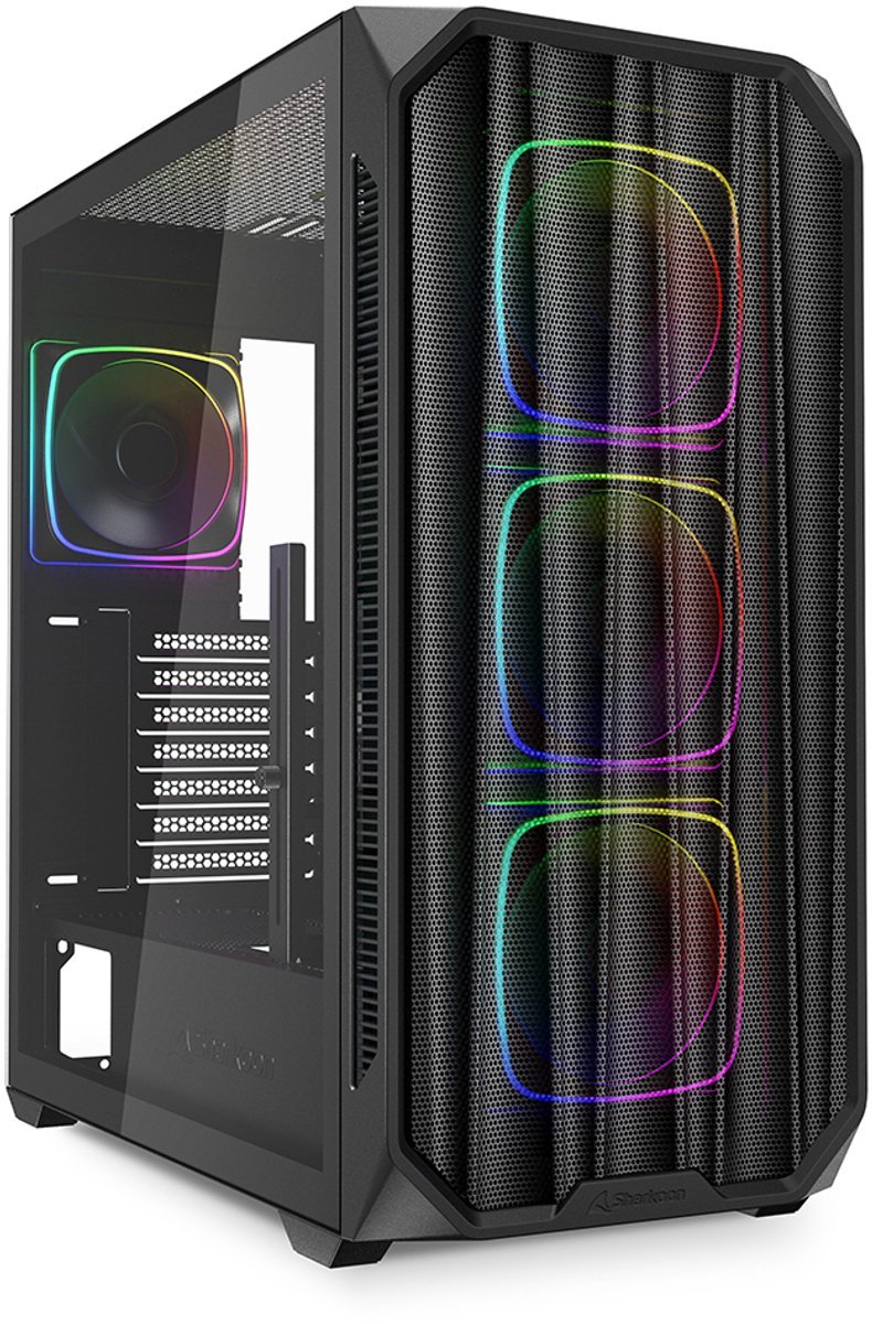Sharkoon Ak5M Rgb Midi Tower Zwart behuizing