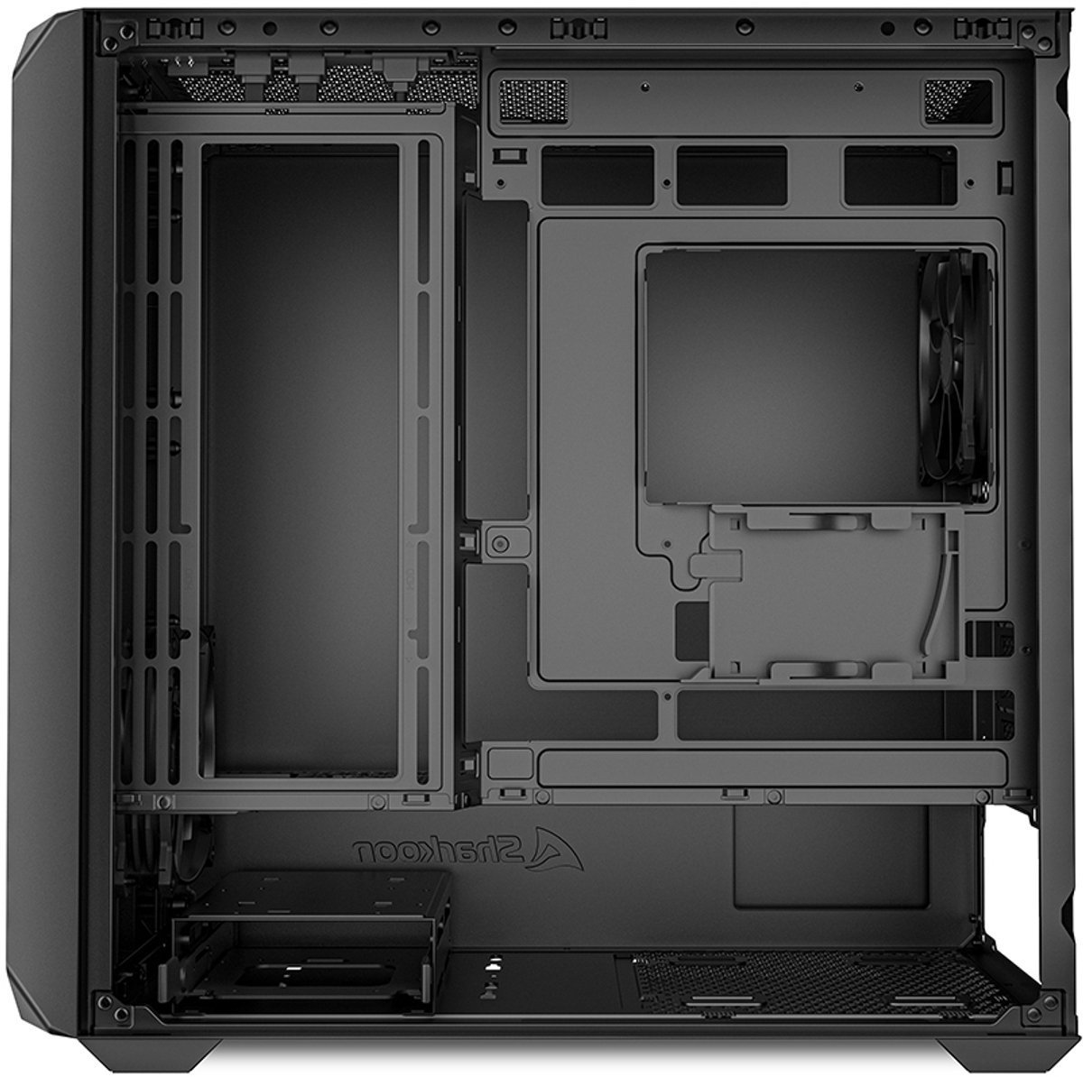 Sharkoon Mk2 Micro Tower Zwart behuizing - afbeelding 2