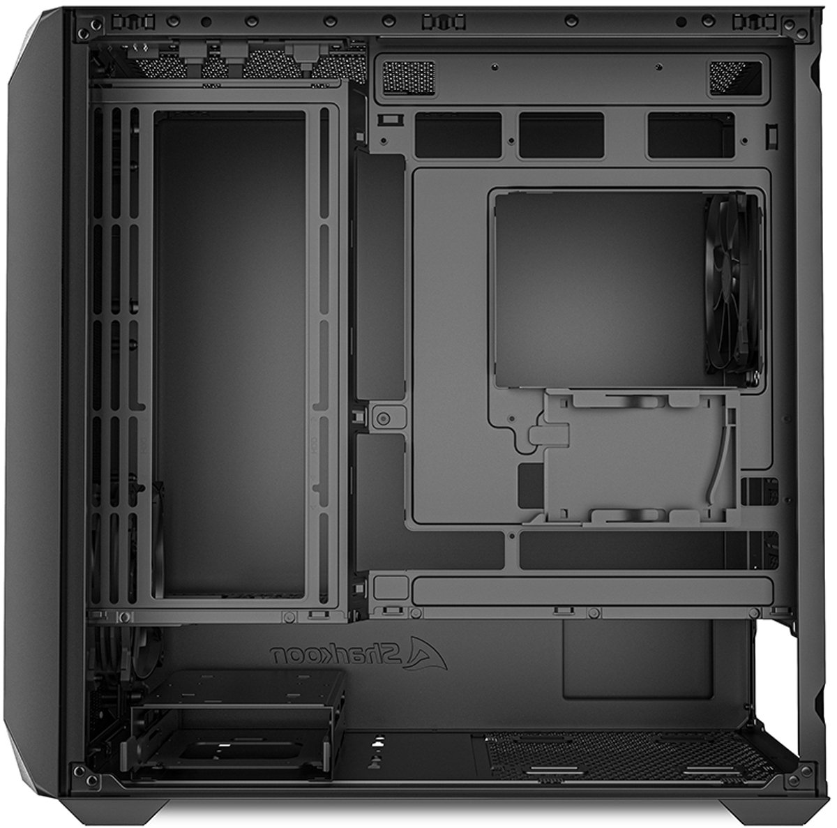 Sharkoon Mk3 Micro Tower Zwart behuizing - afbeelding 2