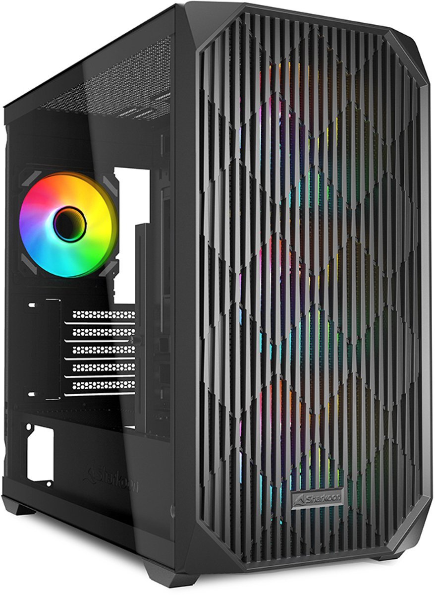 Sharkoon Mk3 Rgb Micro Tower Zwart behuizing
