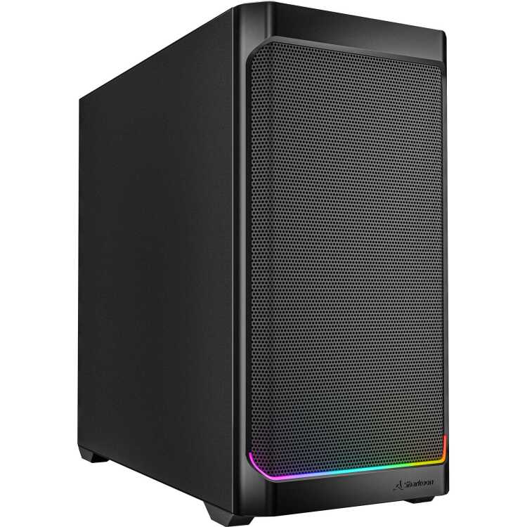 Sharkoon Sharkoon MK4 RGB Strip mini tower behuizing