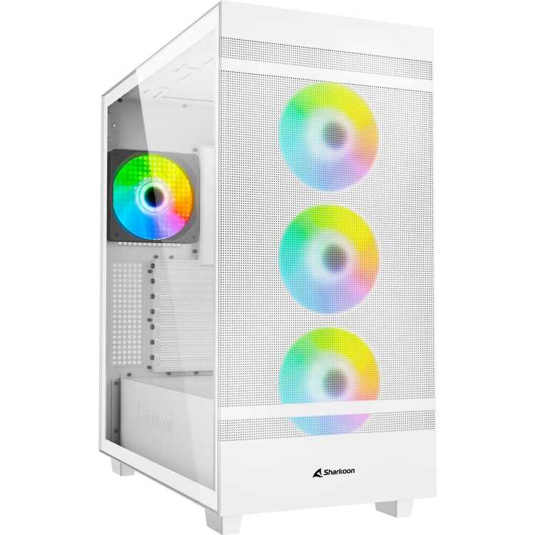 Sharkoon Sharkoon Rebel C50 White RGB midi tower behuizing