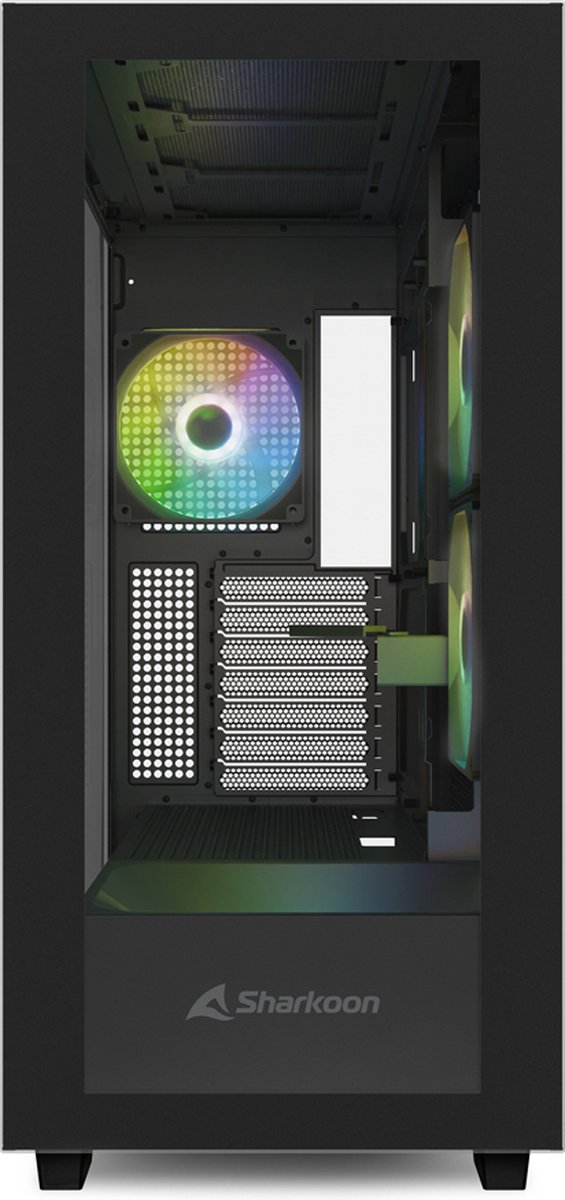 Sharkoon Rebel C60 Black - Midtowermodel - Atx - Rgb - Zwart behuizing - afbeelding 10