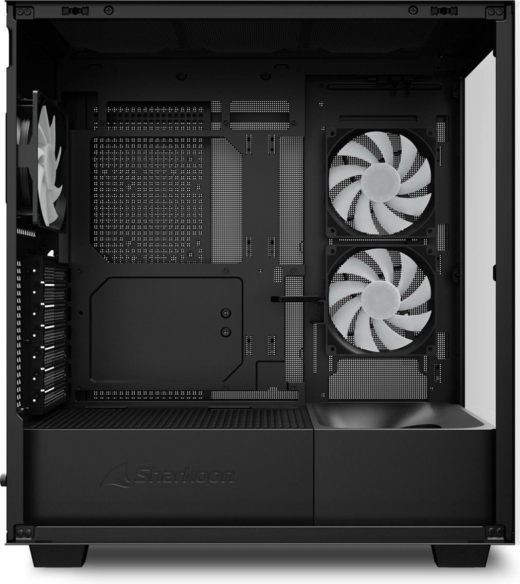 Sharkoon Rebel C60 Black - Midtowermodel - Atx - Rgb - Zwart behuizing - afbeelding 9