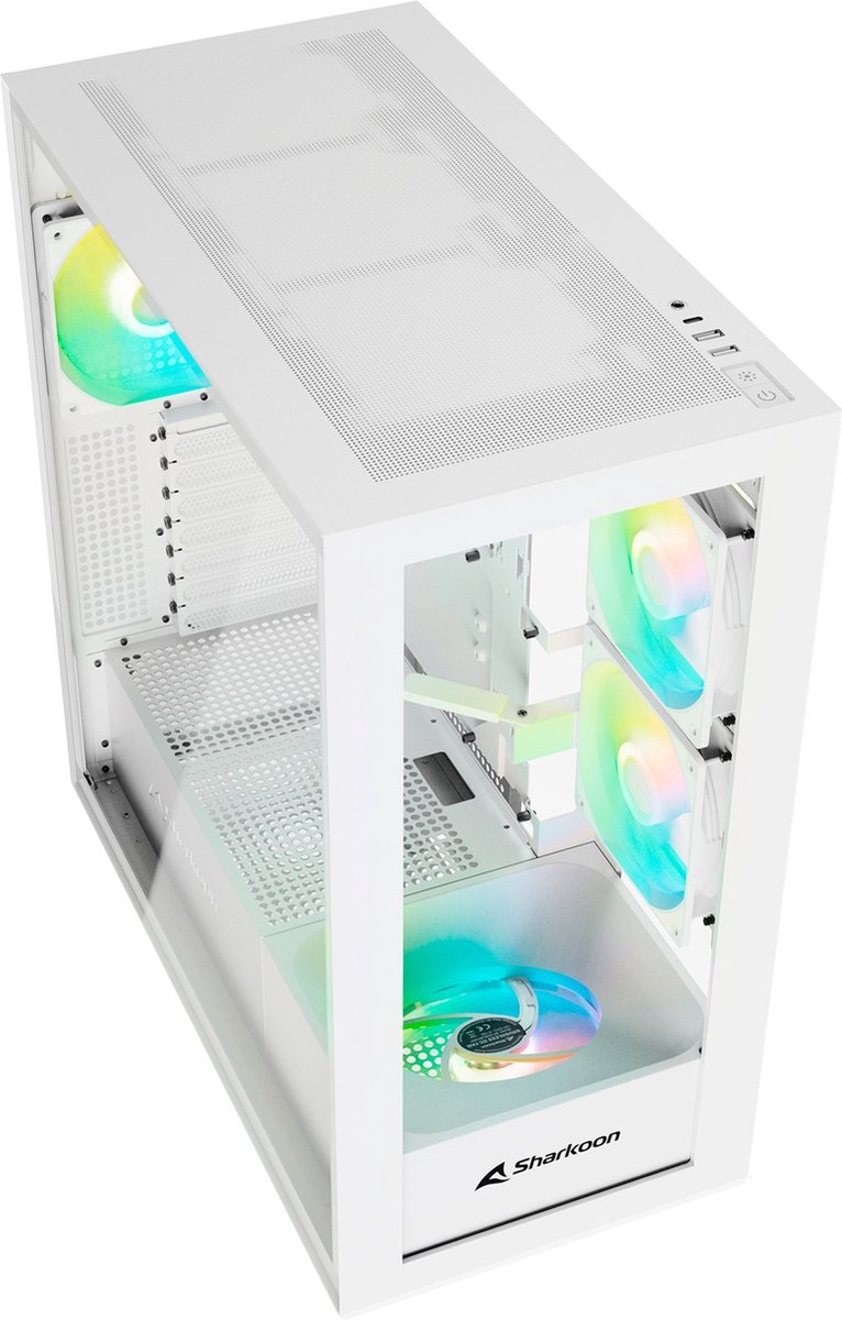 Sharkoon Rebel C60 Midi Tower Wit behuizing - afbeelding 10