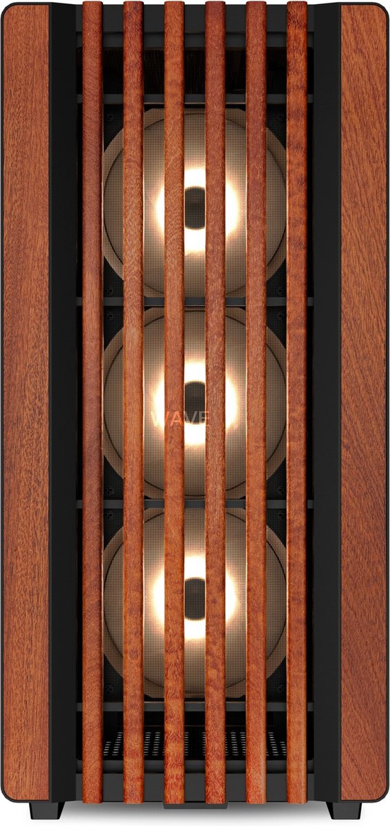 Sharkoon Rebel C70G Rgb Full Tower Zwart, Hout behuizing - afbeelding 10