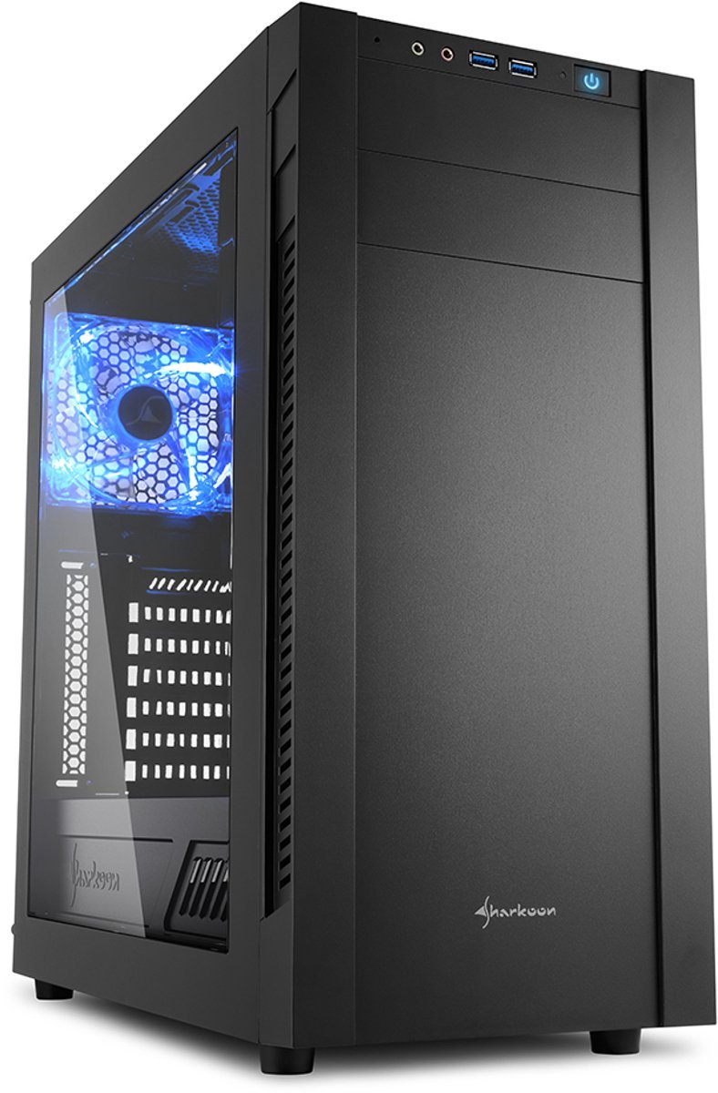 Sharkoon S25-W - Pc Behuizing – Zwart